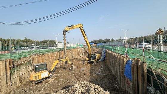 kaufen Hydraulic Vibroflot with 150Kw Power and High Compaction Efficiency for Soil Improvement ISO 9001 Certified online manufacture