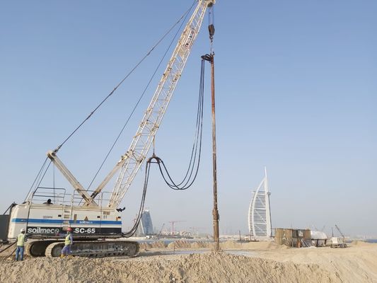 450mm 260kw Erhöhung der seismischen Kapazität Bvem Vibro Verdichtung Piling Driver Machine