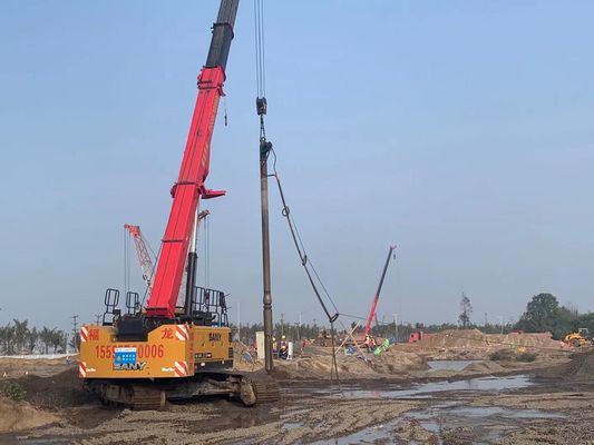 Technik der Vibroflotation für die Verdichtung von Boden- und Tiefenfundamentlösungen