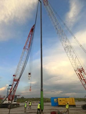 Schwere Bauprojekte Durchmesser 377 mm Vibro Verdichter Grundbehandlung