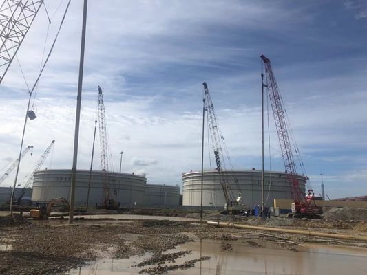 Bvem 180 kW Vibroflotation Grundbehandlung von Port Wharf Dam