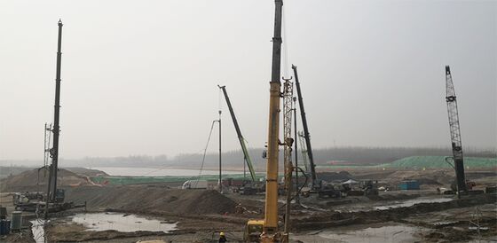 Schleimhaltige Bodenverbesserung Hochleistungsanlage und Vibroflot