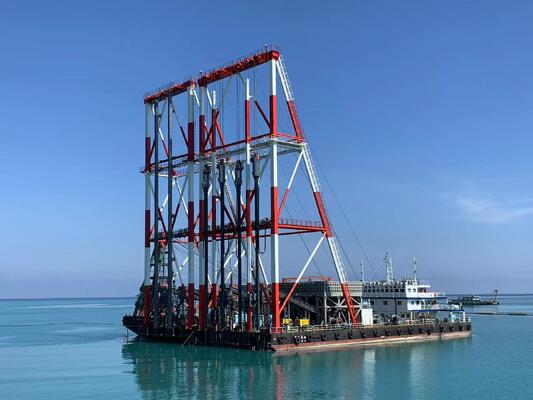 180 KW Bodenzufuhr-Vibroflot mit 900-1200 mm Arbeitsdurchmesser und Invertersteuerung zur Bodenverdichtung