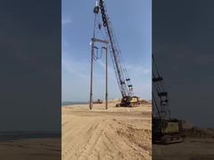 130 kW elektrische Vibroflotation Verdichtung von Kohäsionslosen Böden Umweltfreundlich