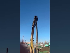 Vibro-Verdichtung mit Trockenbauverfahren - Hydraulische Vibroflot-Ausrüstung für Bagger